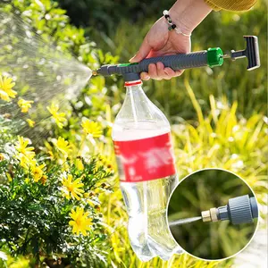 High Pressure Manual Sprayer Adjustable Spray Head Watering Nozzle for Garden Agriculture Drink Bottle