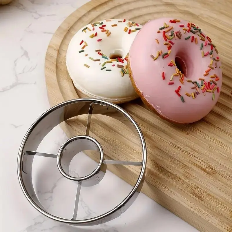 1 Counts Premium Stainless Steel Donut Mold - Durable, Food-Safe & Easy to Clean, Perfect for Crafting Homemade Doughnuts