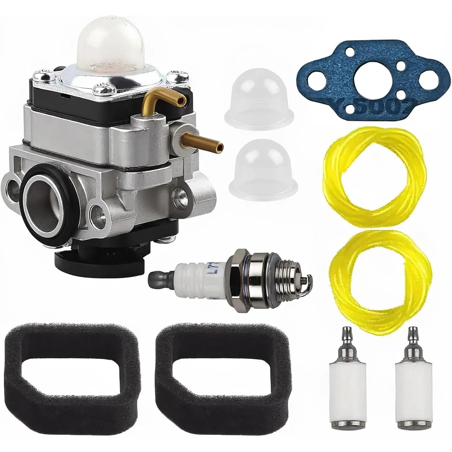 753-06258A Carburetor for Ryobi Full Crank 2-Cycle 25cc Trimmer, Ry25 Series Weed Eating Tools (RY252CS, RY253SS, RY251PH, RY254BC, RY25PHEMC, RY25CSEMC) & VNM 307160001, 307160011, 307160009 Parts