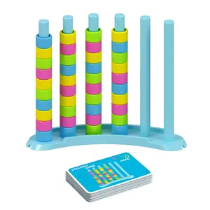 Color Stack Challenge Game, 2026 Upgraded Stacking Puzzle, 50+ Logic Challenges, Speed and Strategy Matching Game, Game Night Gatherings