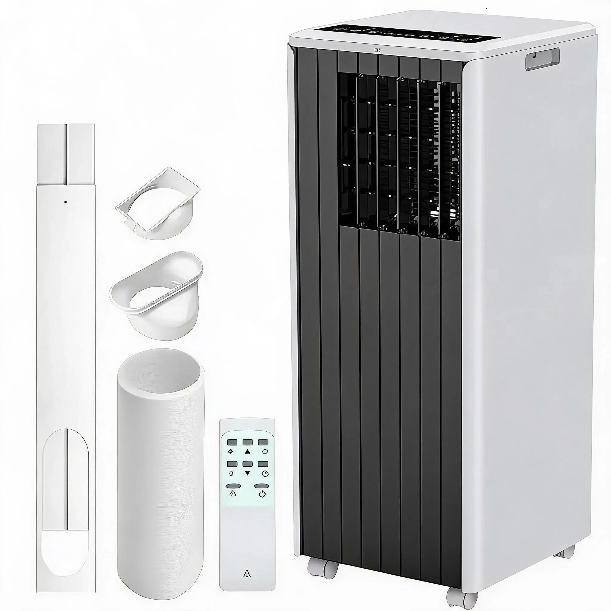 8000 BTU Portable Air Conditioner, 3-in-1 Portable AC for Rooms Up to 350 Sq.ft, Quiet Sleep Mode, Fast Cooling, Compact with Dehumidifier and Remote Control