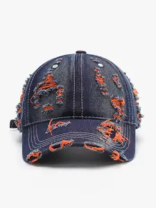 Trendy Original Washed Distressed Unstructured Classic Baseball Cap Denim Cotton Soft Caps Adjustable Vintage Dad Hats Unisex