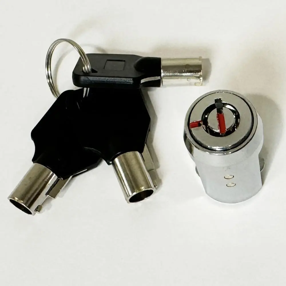 Storage Cylinder Lock with 3 Tubular Keys for Roll-up Door Unit Secure 19mm
