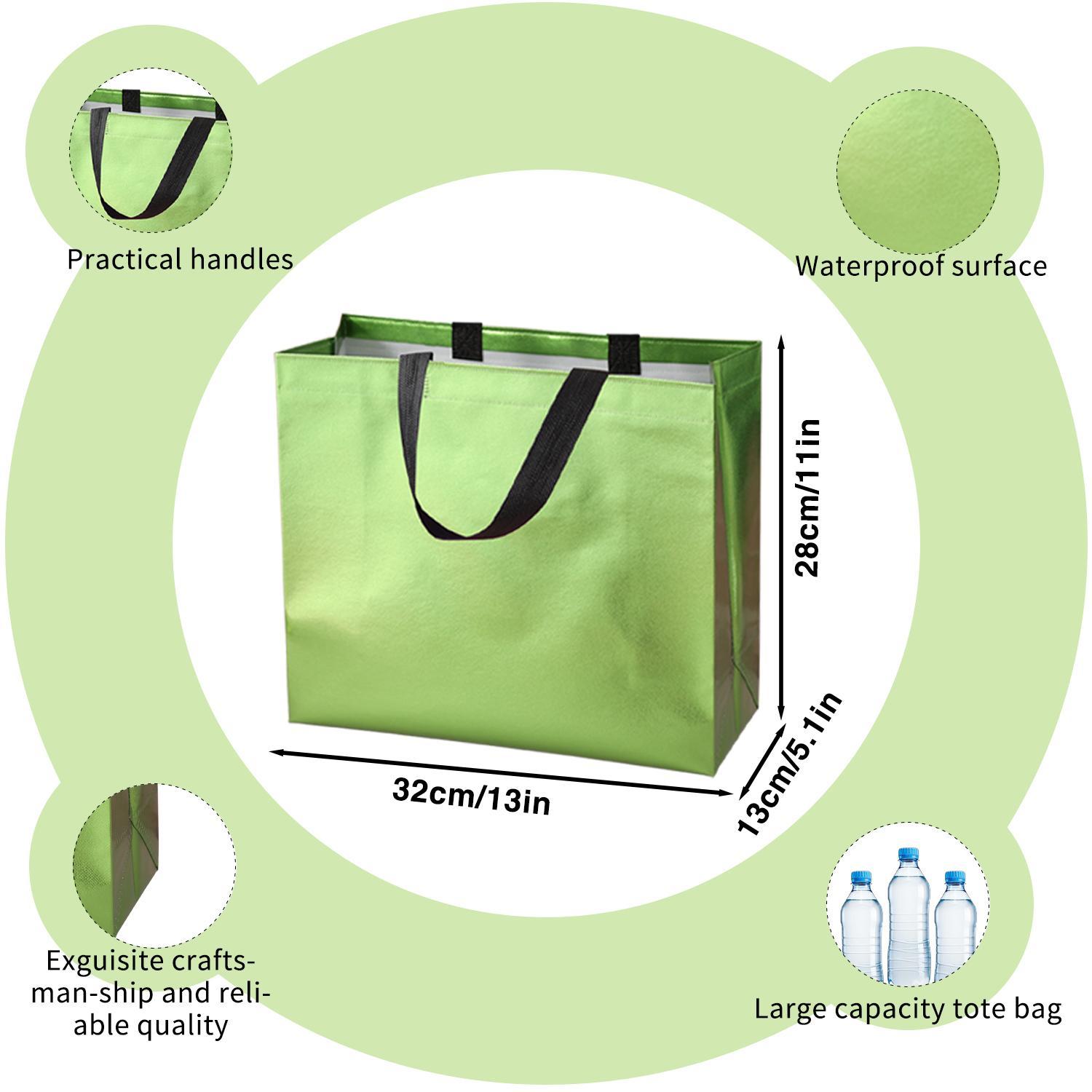 Colorful Reusable Non-woven Fabric Gift Bag, 12pcs/set Gift Wrapping Bag with Handle, Gift Packaging Supplies for Wedding & Birthday & Party