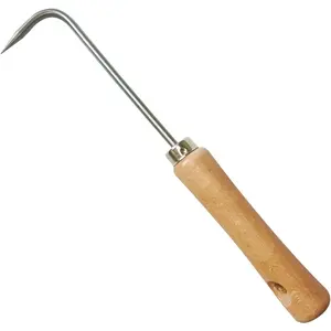 Crack Weeder Crevice Weeding Tool | Stainless Steel L-Shape Single-Claw Hook | Crevice Weed Remover | Patio Crack Weeder