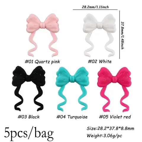 5pcs Butterfly Silicone Beads, 5 Colors, DIY Jewelry Making, Beads For Jewelry Making, Keychain, Bracelet, Necklace Accessories, Diy Beading Accessories, Choking Hazard Warning