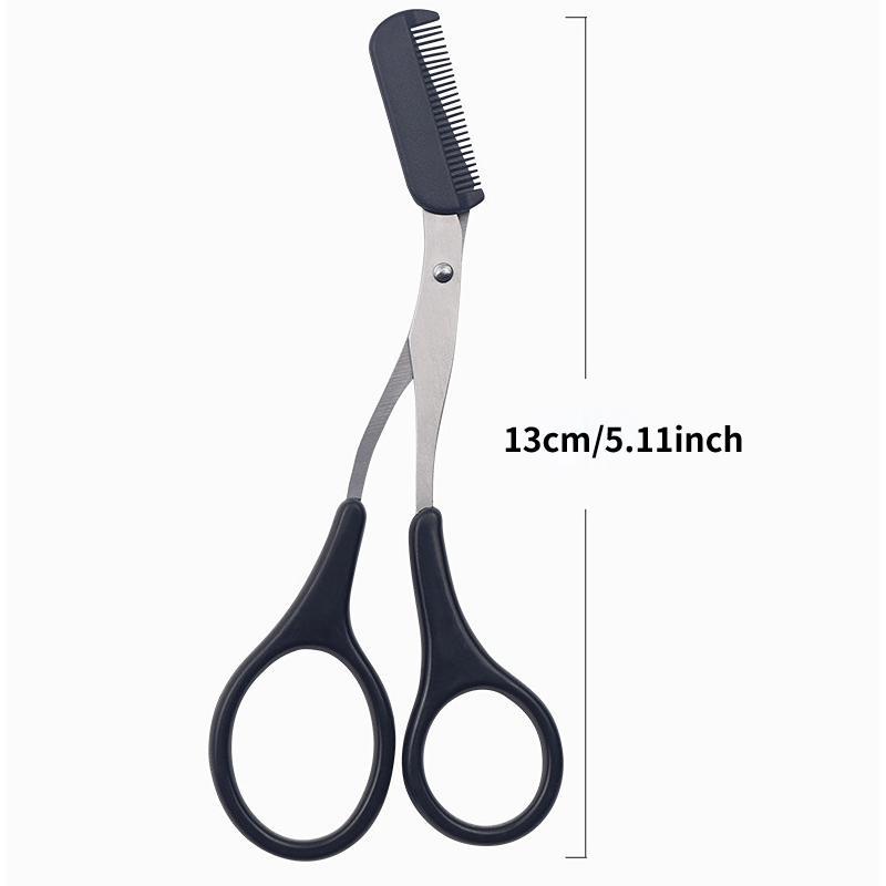 Eyebrow Trimming Set, 3 Counts/set Stainless Steel Eyebrow Tweezers & Eyebrow Trimmer & Brow Trimming Tool with Brush, Eyebrow Shaping Tool for Women, Hair Removal Tool, Beauty Tools