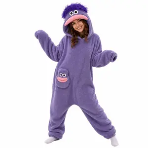 Monster Costume, Full-Body Plush Fleece & Puppet Mascot Costume Suit, One-Piece Design, For Kids Adults Halloween Party & Stage Performance, Soft Cozy Wearable Fun Character Dress-Up All-Day Comfortable Fit