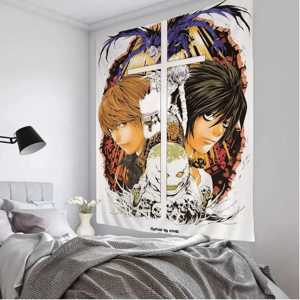 VIKAMA Animation Tapestry Night God Moon L anime Background Atmosphere ins Wind Power Competition Room Decoration