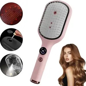 Smart electric massage comb, SPA red light hair growth vibration massage cushion comb, portable USB charging, scalp massage and aromatherapy application, suitable for home use by men/women, perfect gift for hair care.