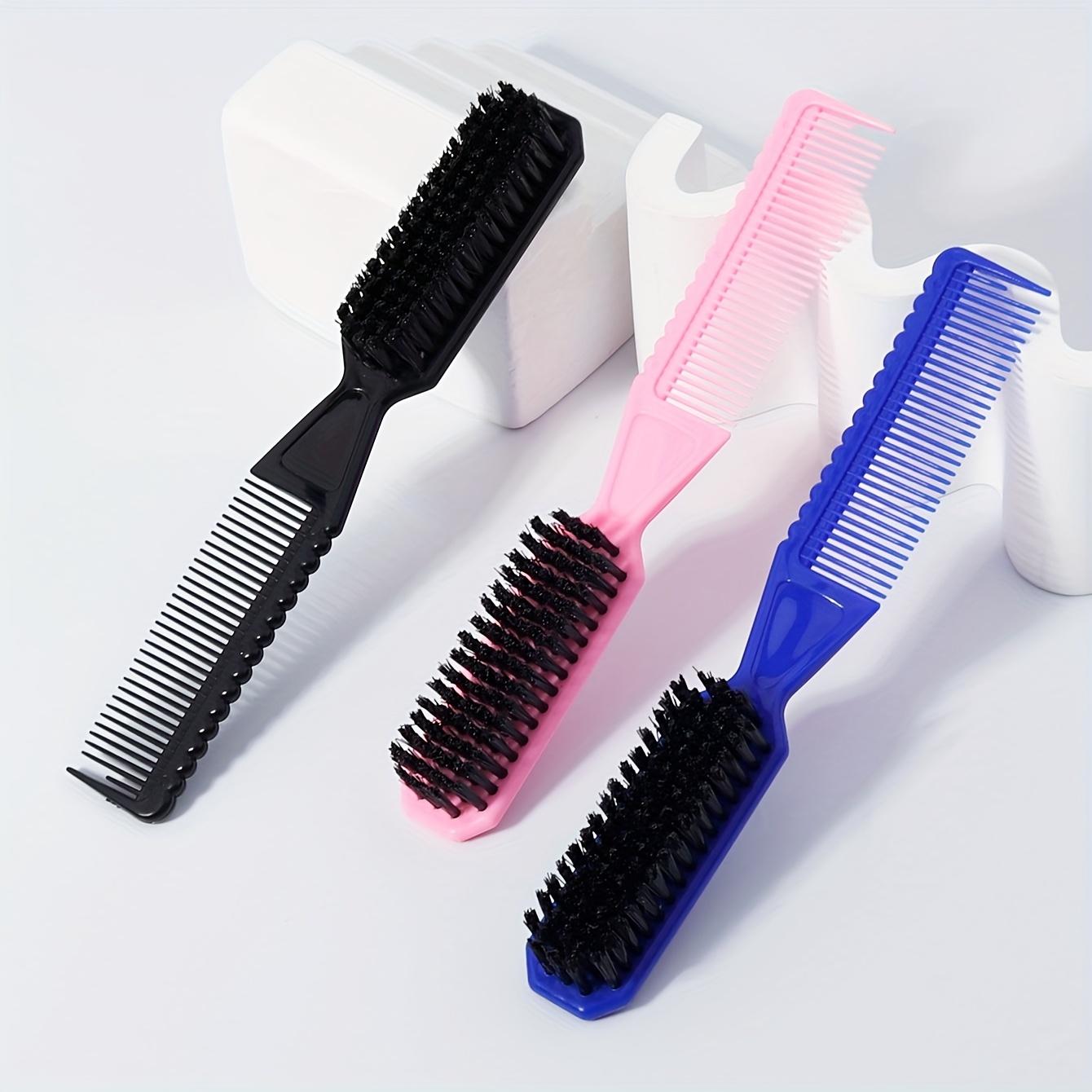 Double-Headed Beard And Hair Brush • Barber Cleaning Brush • Nylon Brush • Styling Hair Brush • Black Nylon Bristles • Essential for Men's Styling • Perfectly Creates a Natural Look