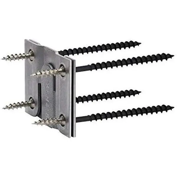 2 Pairs  Hardware Heavy Duty Interlocking Flush Mount Z Clip Bracket for Headboards, Metal  Cleat Zbar Hangers for Mirrors, Picture Frames, Wall Panels, Artwork, Cabinets - ZCLIP
