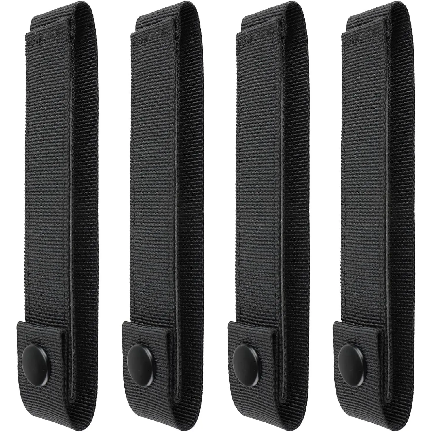 Molle Strap 6 inch, Tactical Molle Strap Molle Webbing Straps Attachment Snap Strap Nylon Thumb Snap Straps 4 counts