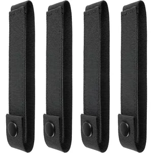 Molle Strap 6 inch, Tactical Molle Strap Molle Webbing Straps Attachment Snap Strap Nylon Thumb Snap Straps 4 counts