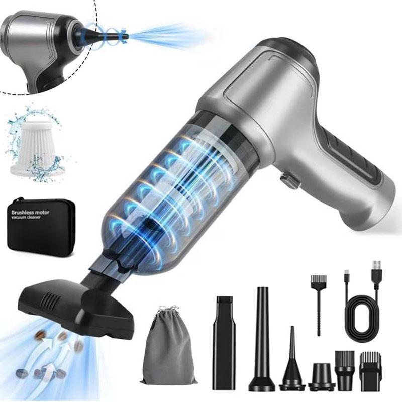 Portable Handheld Vacuum Cleaner, Rechargeable Cordless Car Vacuum Cleaner, Multifunctional Cleaning Tool for Pet Keyboard Car Office & Home