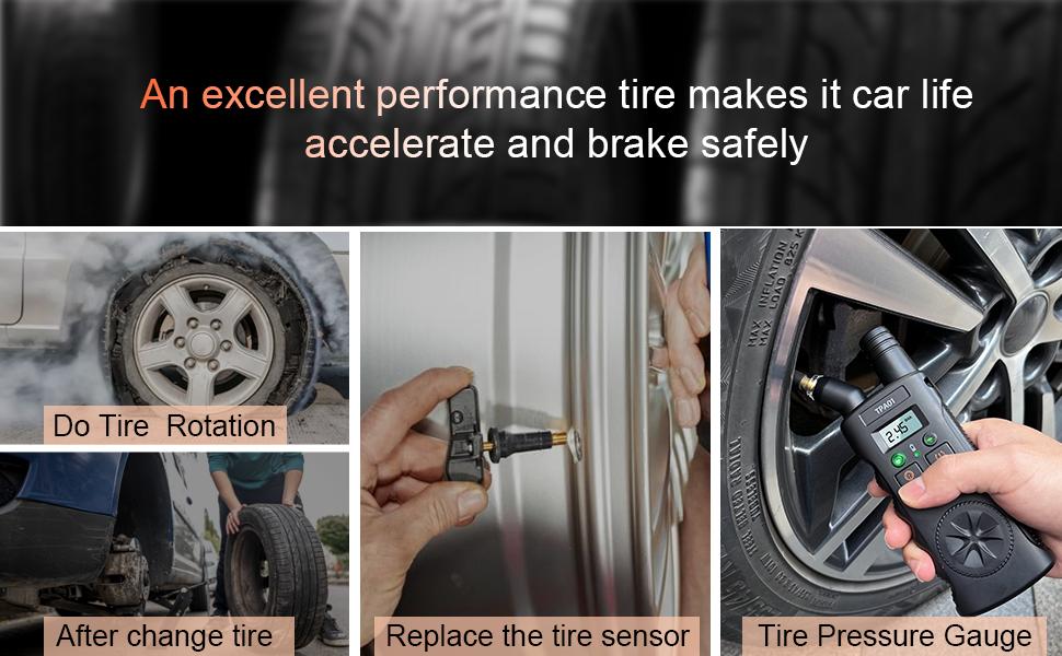 VXDAS TPA01 2-in-1 Compact TPMS Relearn & Check Handheld Diagnostic Tool for GM Group Vehicles, 150 PSI/Bar/KPA Digital Tire Pressure Check Gauge, 9V Battery, 30s Auto Shut-Off, OEM TPMS Sensor Compatible Car Accessory