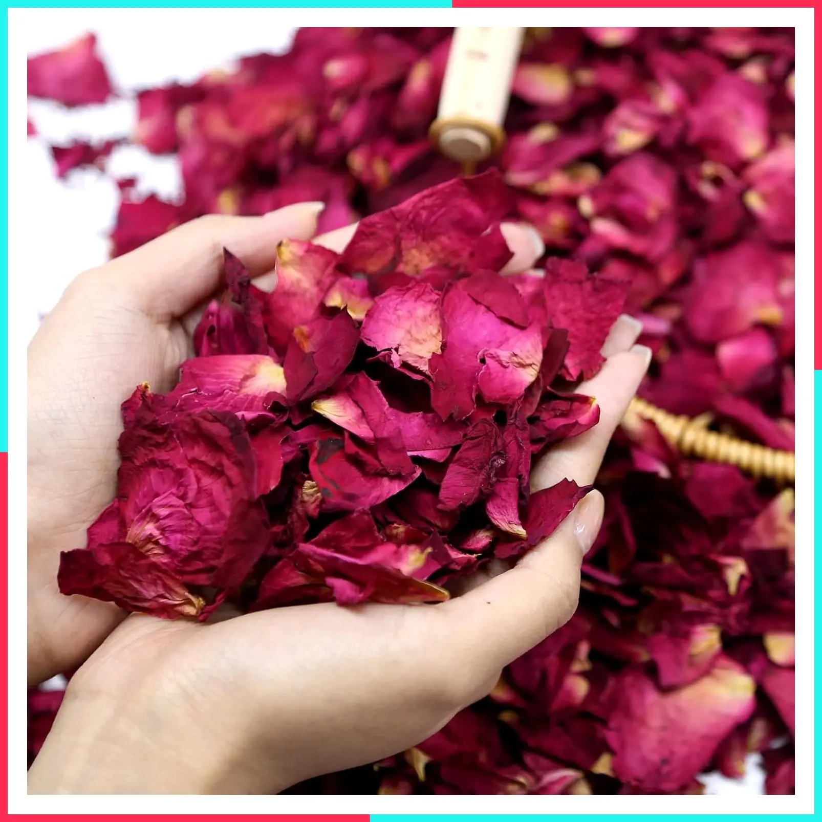 300+ PCS Dried Red Rose Petals, Biodegradable Wedding Confetti