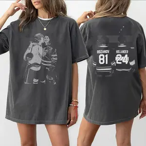 Vintage Hollander Rozanov Hockey 2 sides Shirt, Ilya Rozanov Heated Rivalry Shirt, Retro Hollanov Tee, Queer Hockey Fan Gift