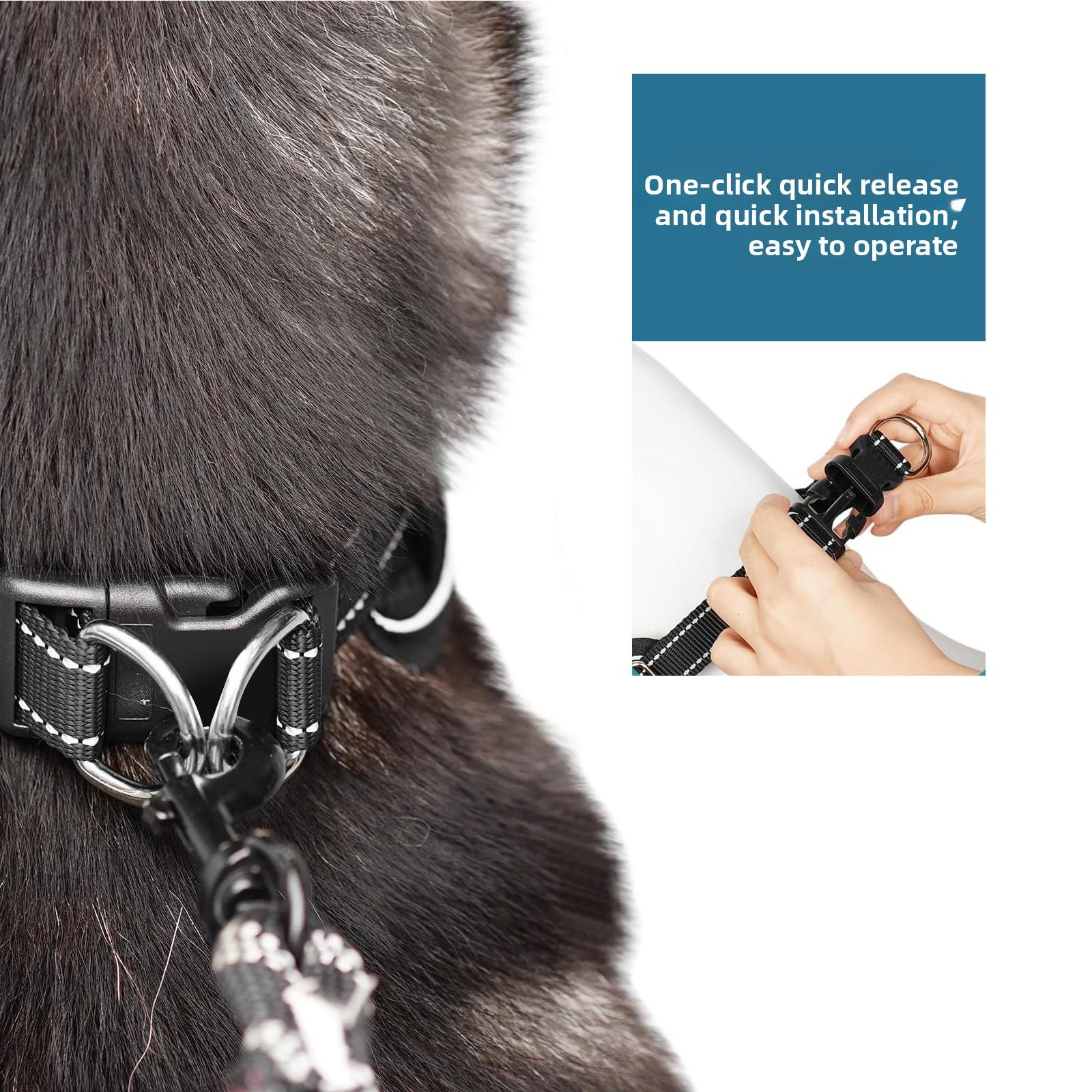 Anti-Bite Dog Training Collar Adjustable Neoprene Anti-Pull Dog Collar