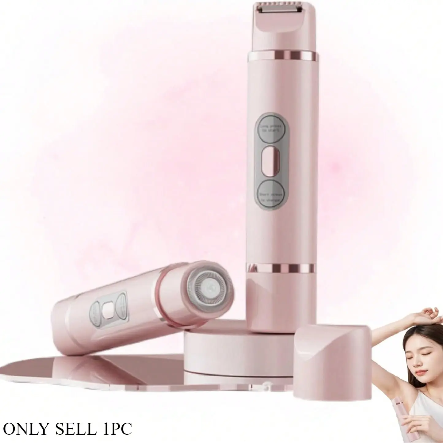 Women's 2-In-1 Electric Hair Remover, Multi-Functional Lightweight Electronic Shaver Set, Bikini Trimmer, Best Gift for Women, Electric Razor, Cordless Rechargeable Shaver