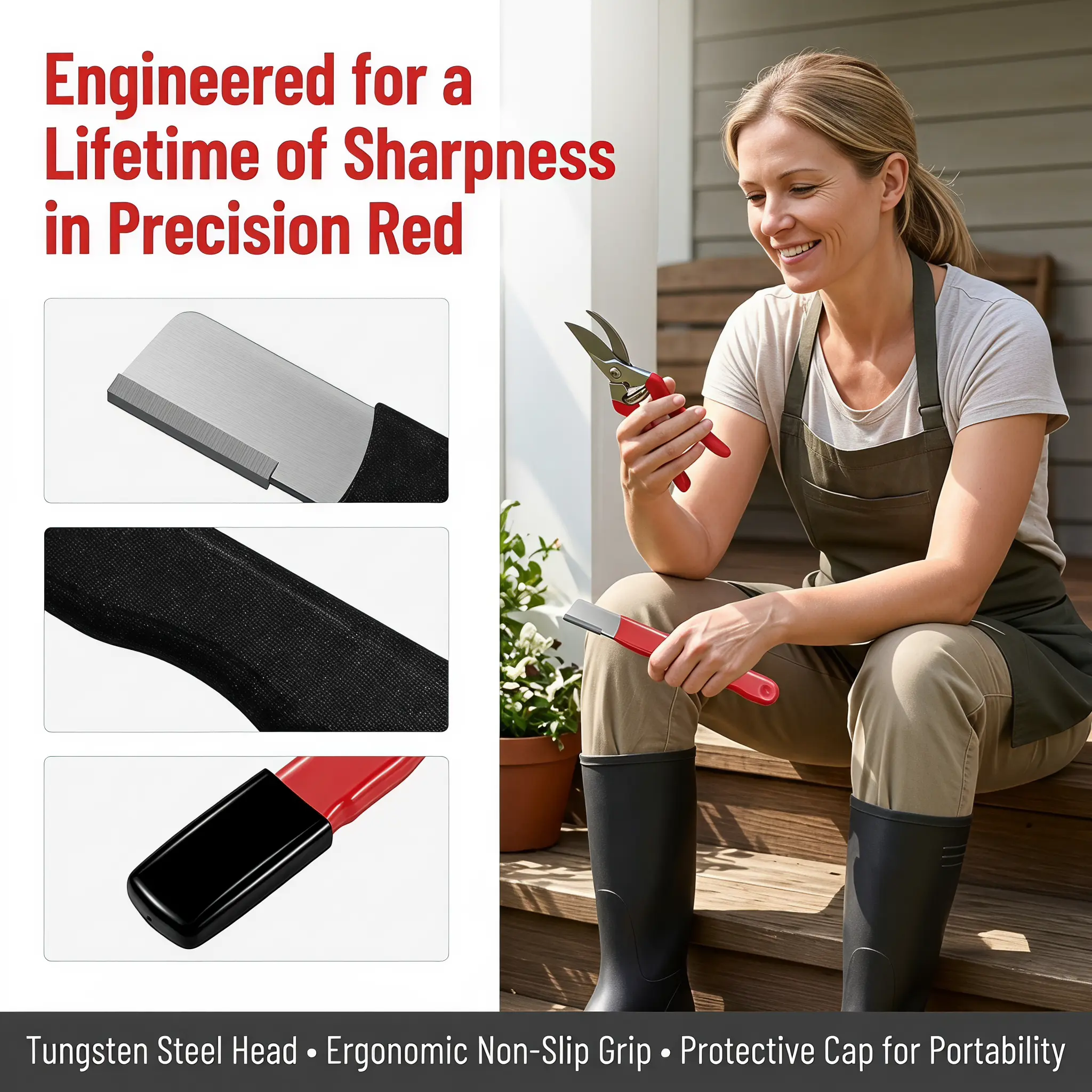 3 Count Professional Kitchen Knife Sharpener,Precision Edge Knife Sharpening Tool,Knife Sharpening Stone For Blade,Lncluding Garden Shears.Colors are random.
