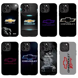 Chevrolet Logo Phone Case Set, 8 Designs Chevy Car Aesthetic Covers for iPhone17 ProMax /16/15/14/13/12/11 Plus for Samsung phones, suitable for both men and women,  Perfect Gift for Women Men.A gift for the fans, Gift for Chevrolet Owners & Car Lovers t