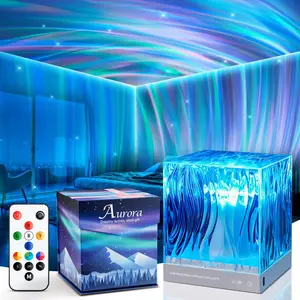 Teen Girl Gifts Trendy Northern Lights Aurora Projector 18-Color Lava Lamp Ambient Mood Lighting Cute Room Decor Birthday Graduation Gifts for Girls Bedroom