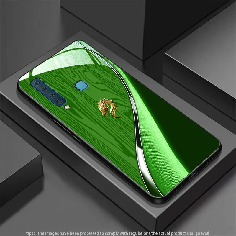 Dragon Travels the World for Samsung Galaxy A6(2018),A6+(2018),A60,A7(2018),A70,A70s,A71,A72,A73,A8(2018),A80,A8+(2018),A8s,A9(2018),A90,J7Prime,J7(2017),J8 Hard Case Glass tempered light luxury new styles Phone Case