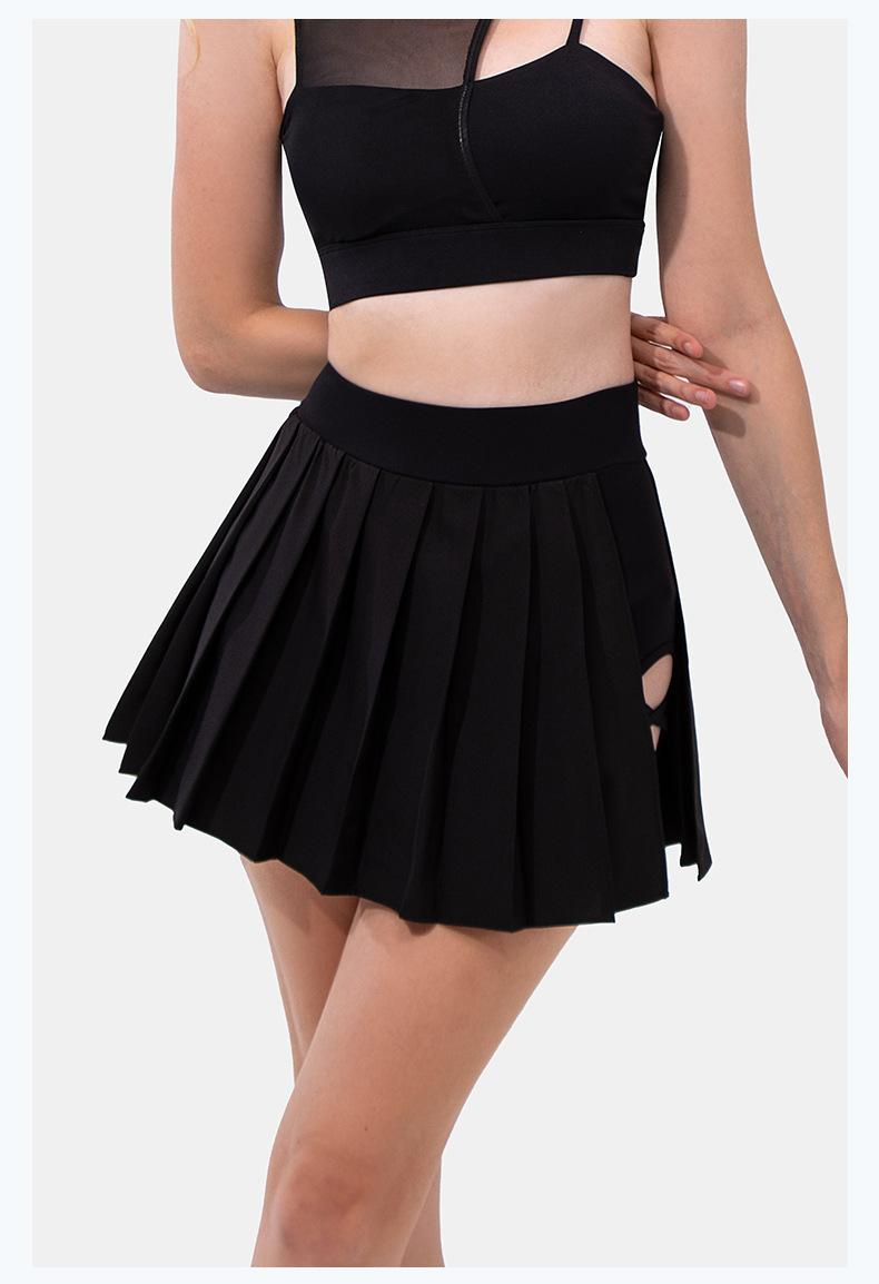Yoga Pleated Skirt for Women, High-Waisted Sports Short Skirt, Quick-Dry Outdoor Running Anti-Exposure Tennis Skirt