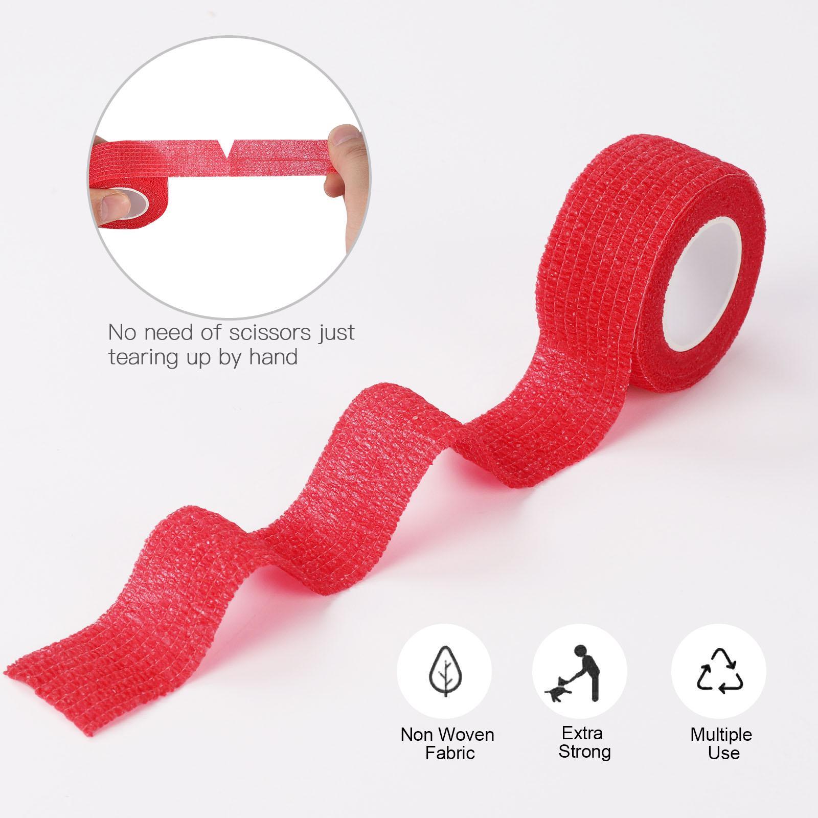 Self Adhesive Bandage, Breathable Waterproof Solid Color Sports Bandage, Outdoor Finger Pressure Bandage, Basketball Football Foot Bandage, Breathable Sports Tape, Athletic Tape, Sports Wrap, Volleyball Tape, Christmas Gift