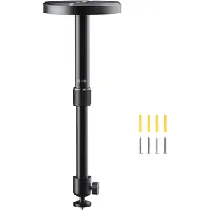 Ceiling Projector Mount Bracket, 360° Rotation & 90° Tilt, Adjustable 9"-15" Length, ¼-Inch Screw, Compatible with TMY, HAPPRUN, Yaber, Epson & Most Projectors