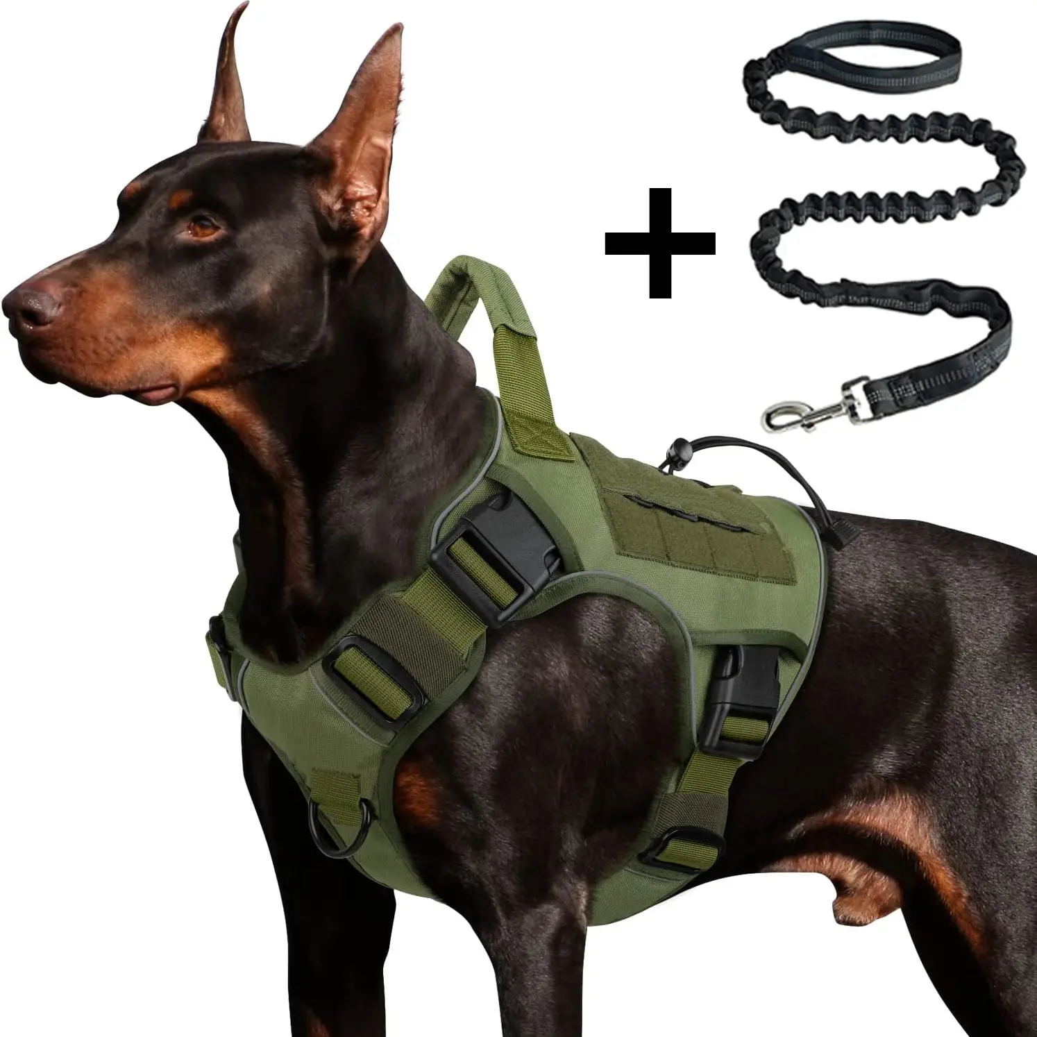 Dog Harness and Leash Set, No Pull Design, Handle Included, Adjustable Strap, Ideal for Large Dogs, Walking, Hiking, Training