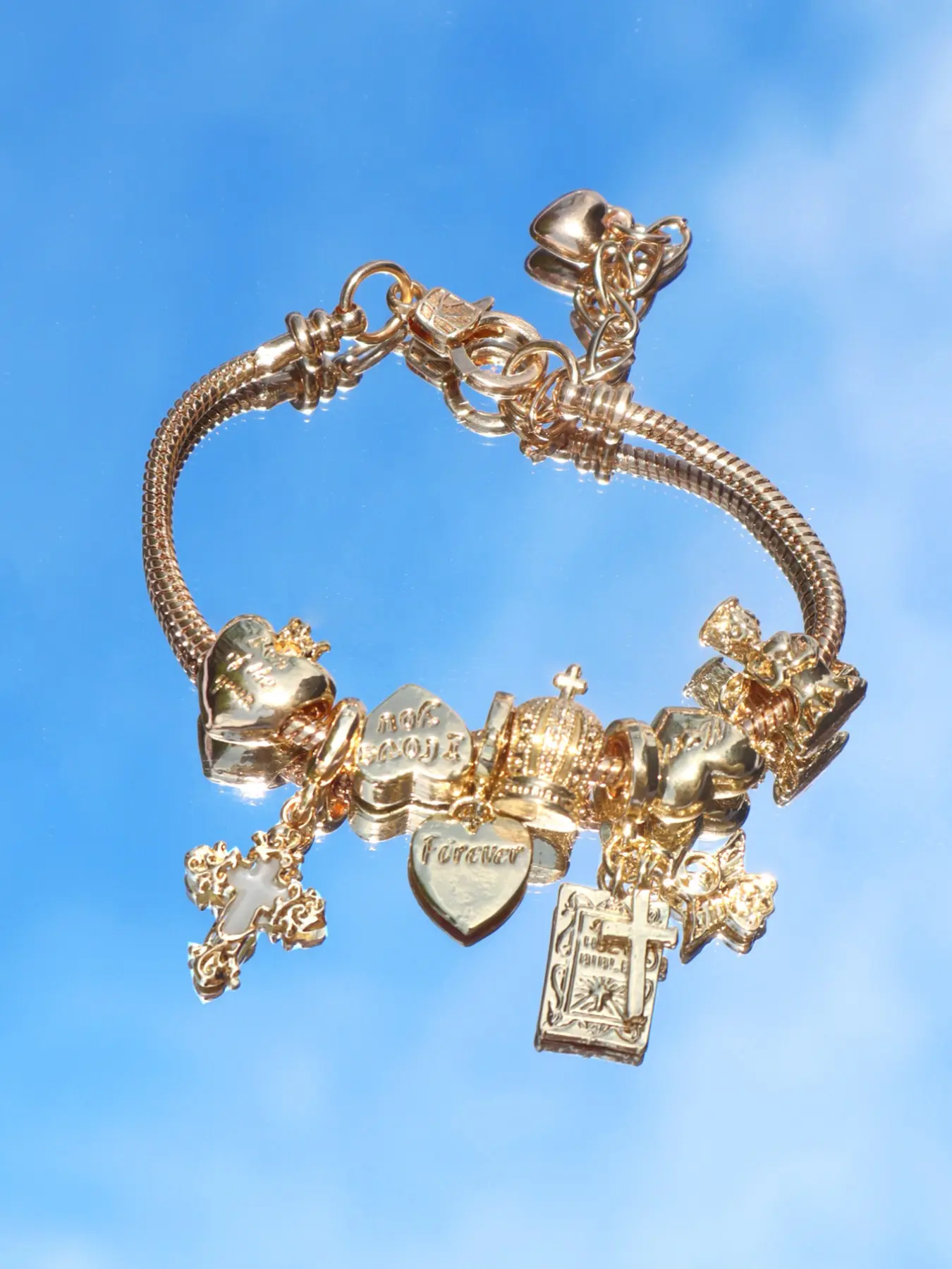 1 Y2K Love Pendant Bracelet, Retro Street Fashion Bracelet, Luminous Bracelet, Suitable for Daily Wearing, Party Dressing, Festival Gifts