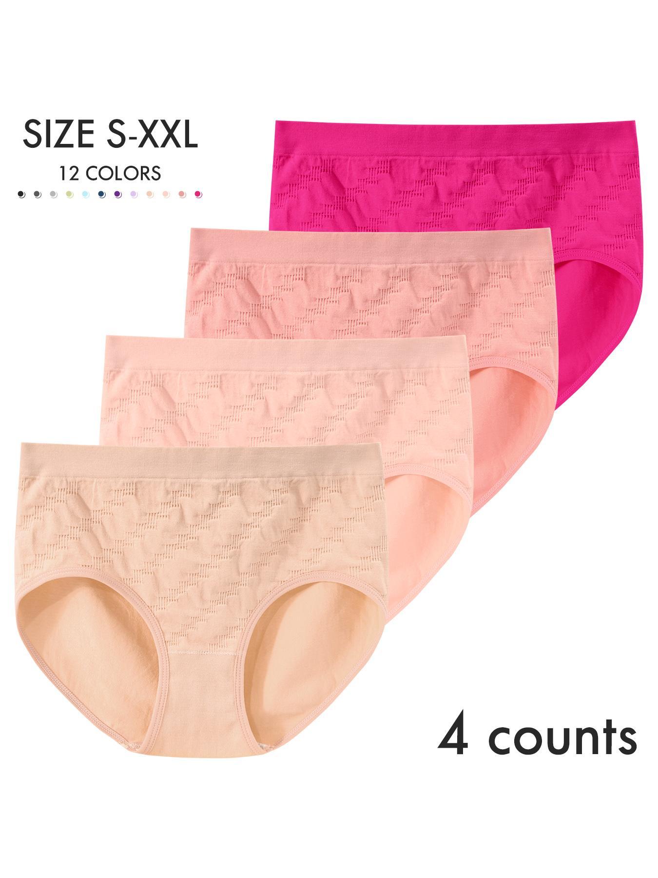 Women's Solid Color Panty, Breathable Comfortable Panty for Daily Wear, Women's Underwear for All Seasons, Soft Comfy Brief, Fashion Breathable Underwear Women's Solid Color Panty, Breathable Comfortable Panty for Daily Wear, Women's Underwear for All Seasons, Soft Comfy Brief, Fashion Breathable Underwear
