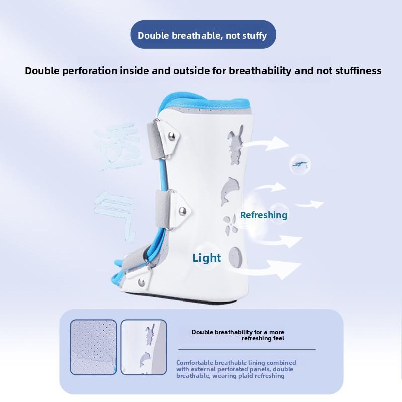 Children's ankle fixation brace, ankle support device, children's foot inversion and eversion support device