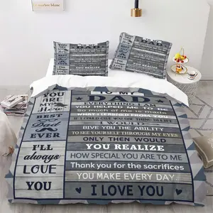 3pcs Duvet Cover Set for Dad, Soft Breathable Bedding, Father's Day Gift, Bedroom Decor, No Padding, Easy Care, Fade Resistant