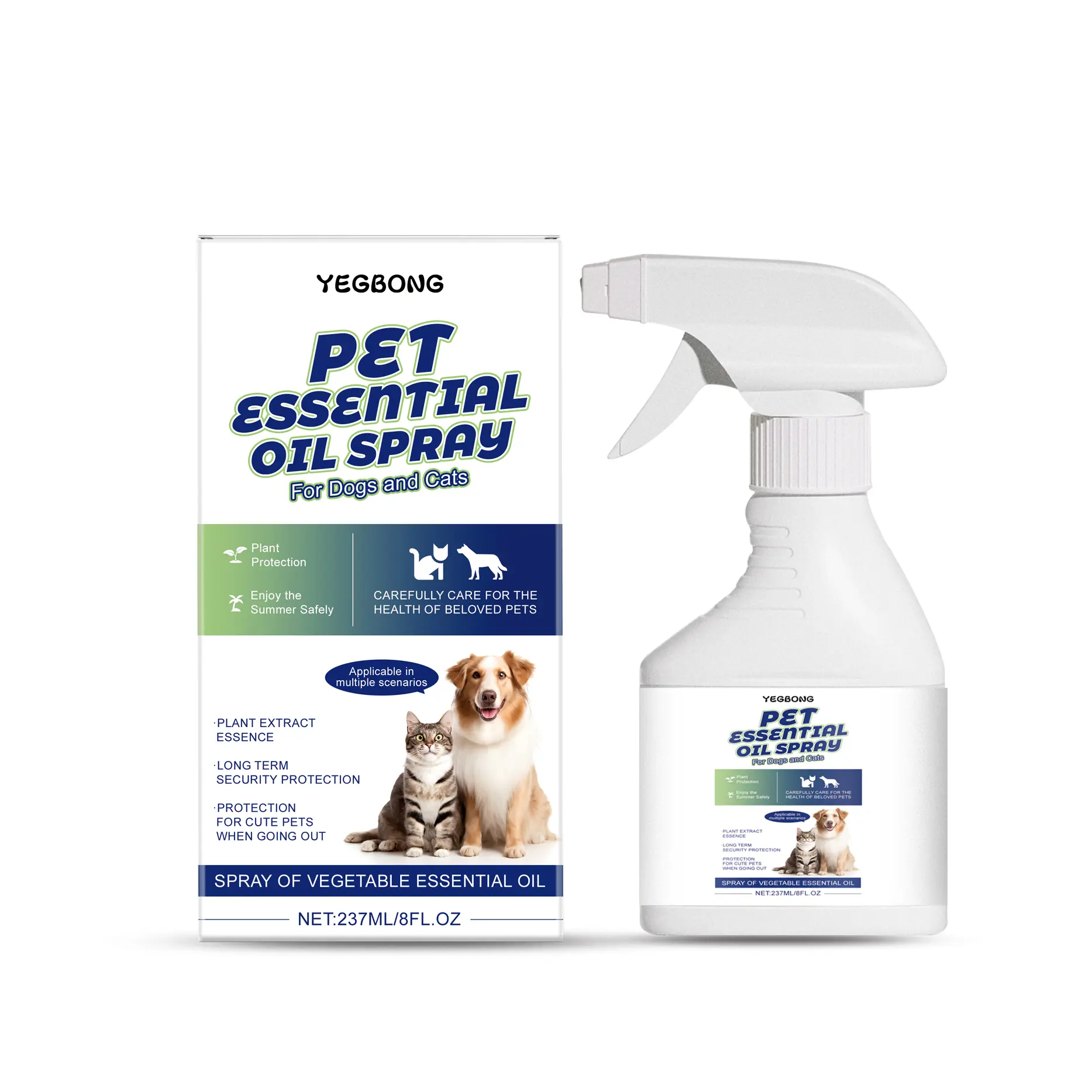 Yegbong Pet Essential Oil Spray: Fine Spray, Fresh Fragrance, Gentle Daily Cleaning, Comfortable Care For Pets