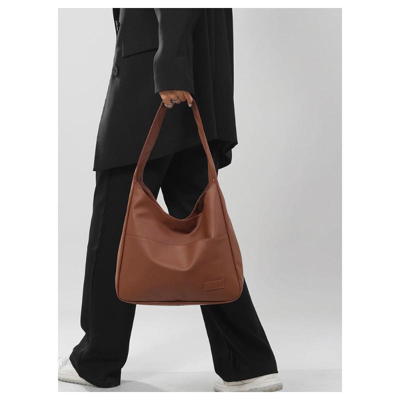 Large Capacity Retro Bag Women's Simple Tote College Student Class Shoulder Casual