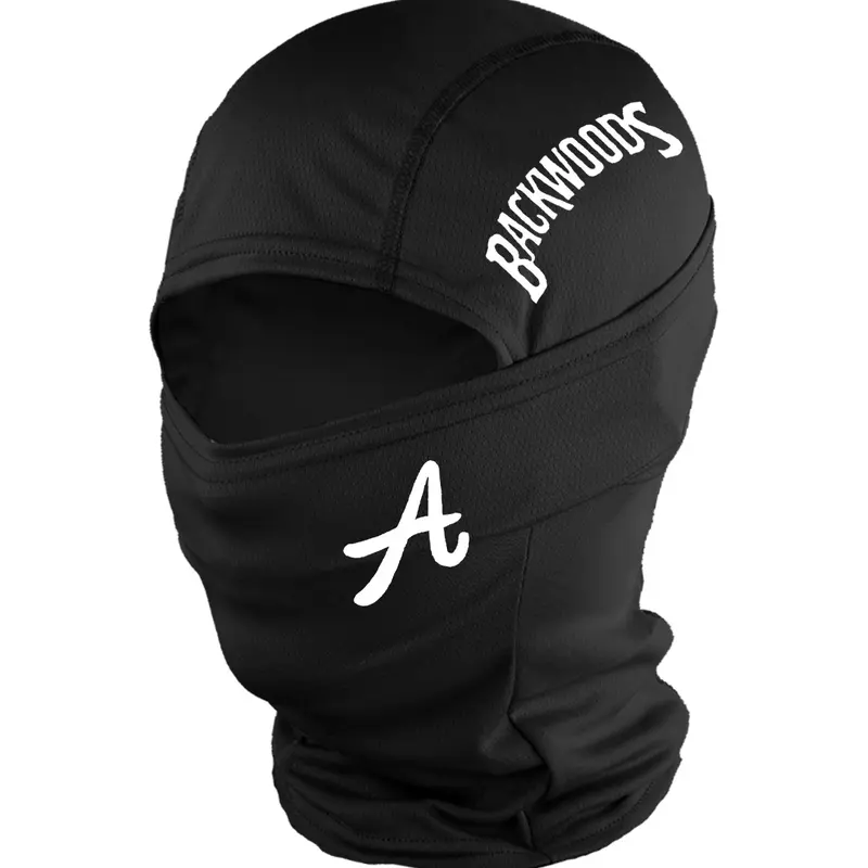 Unisex Balaclava with Letter A Print, 1/2/3-Pack, Breathable Full-Face Ski Mask and Neck Gaiter for Outdoor Sports, Fishing, Commuting & Daily Wear