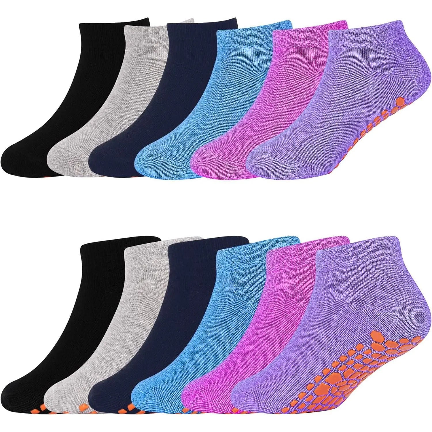 Kid Trampolines Socks Ankle Grips Non Slip Child Socks for Boys Girls 2-5/6-9/10-13 YearsGift.