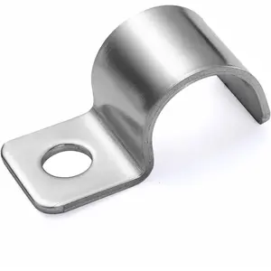 Pipe Clamps, Pipe Mounting Brackets, Metal P-type Clips for Tube or Wire Cord Installation Fixed Clip |   9/16" |   25 Pcs