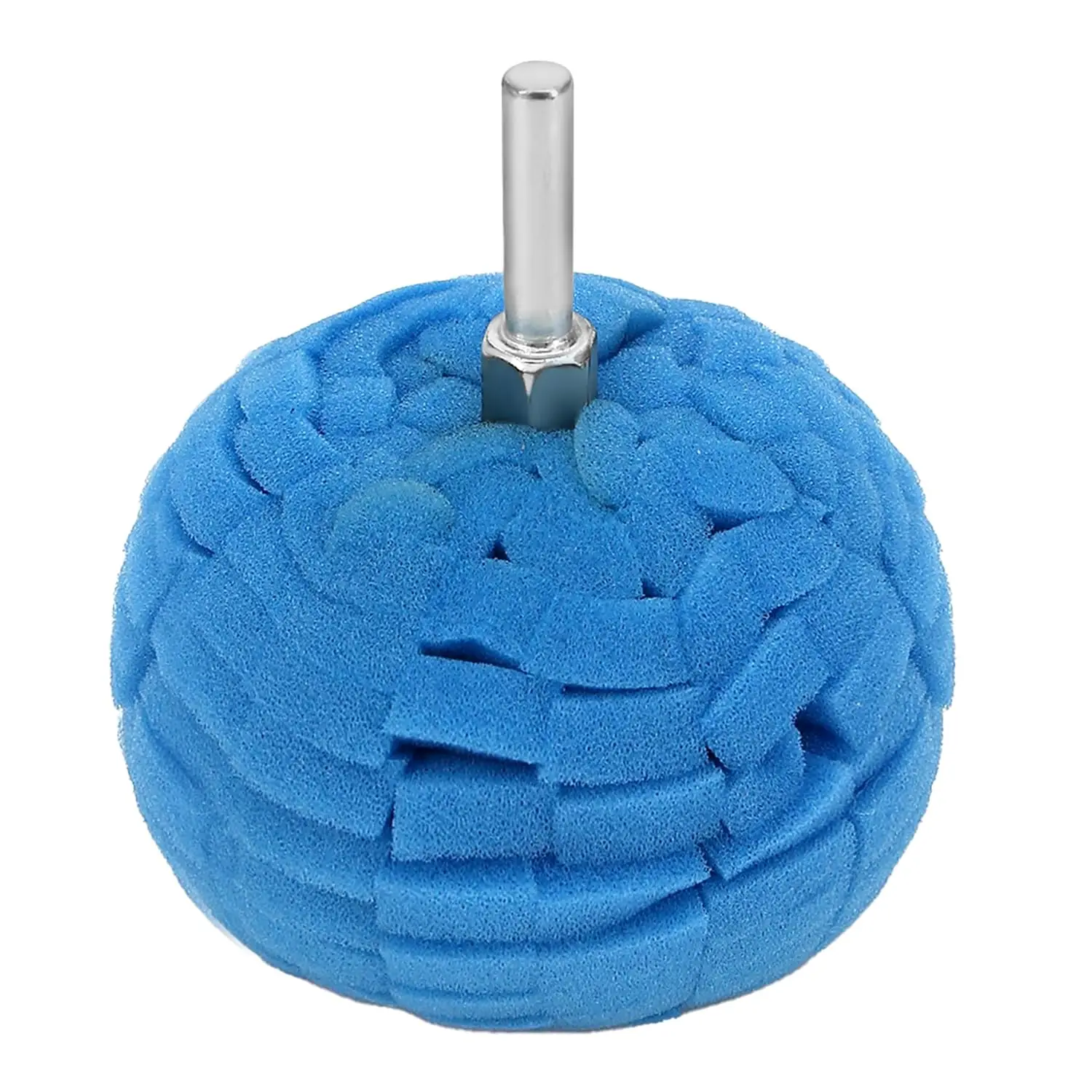 3" Polishing Ball for Drill, Detailing Adapter Round Buffing Cone Finishing Pad Waxing  Power Ball Wheel Polisher with Attachment Hub Date Sponge Buffer Automotive Care Accessories