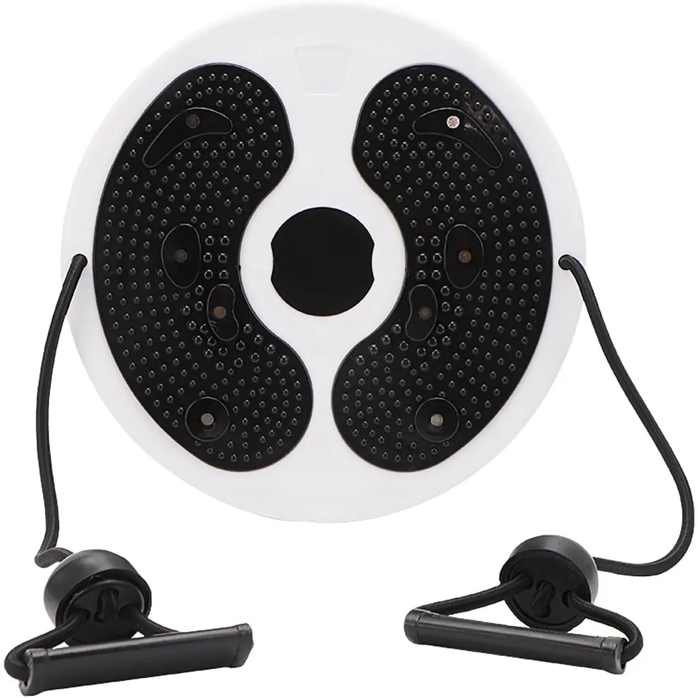 Ab Roller Wheel, Waist Twist Rotating Balance Disc With Pull Handles, Foot Massage Board for Home Abdomen Hip Leg Workout Training