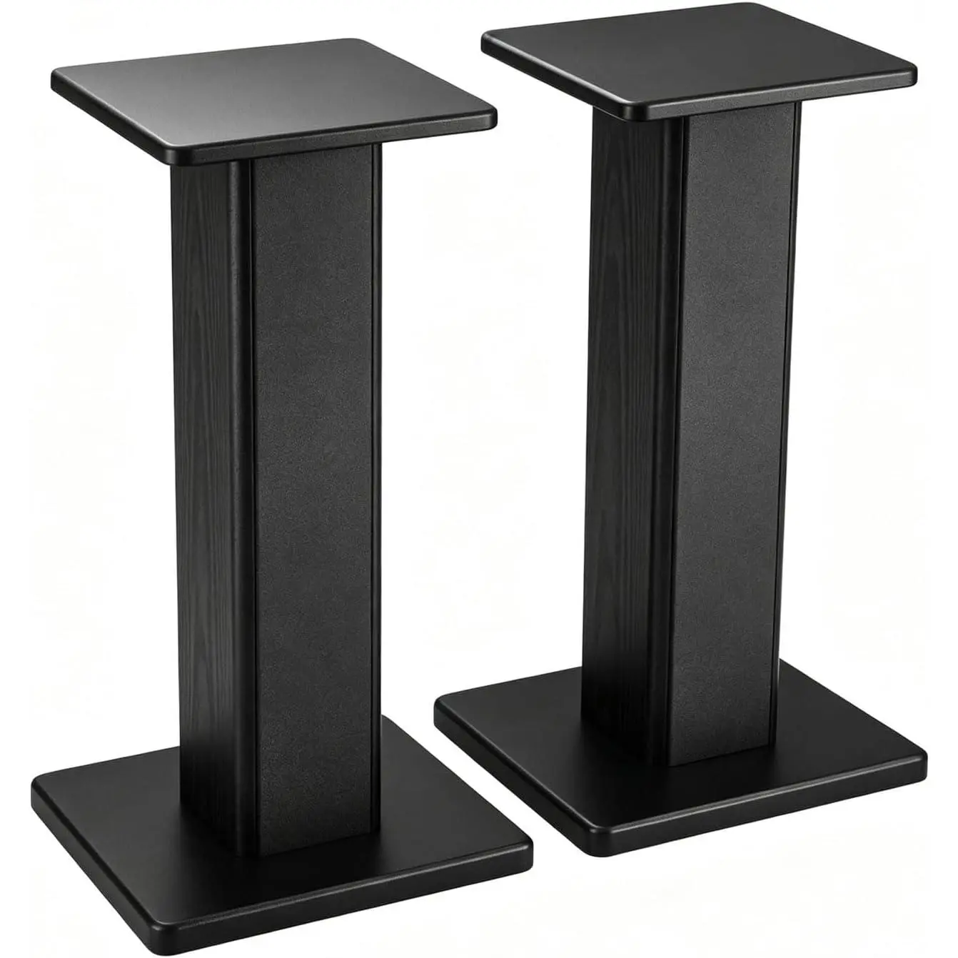 22.64"  Floor Speaker Stands, 150 lb Capacity, Black
