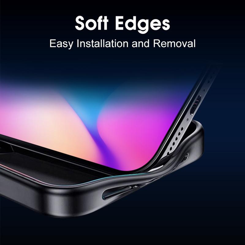 ODYSS Inksnap Smart Ink Screen Phone Case for iPhone 13/14/15/16 Pro/Pro Max, NFC Wireless DIY Image Display, Customizable Electronic Ink Protective Cover, Black Casing Protector, Black Friday