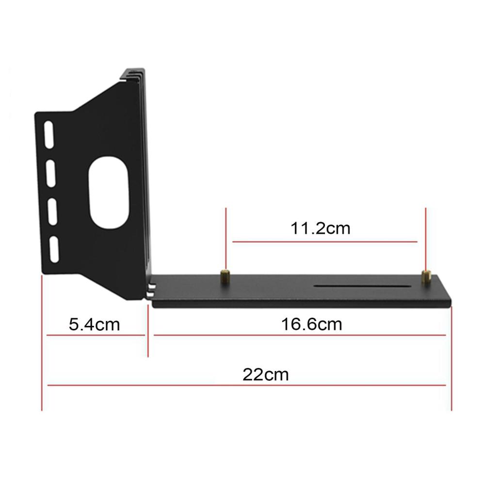 Black PCIe 16X Riser Card Cable Vertical Bracket Mount Holder Kickstand Base Support Kit
