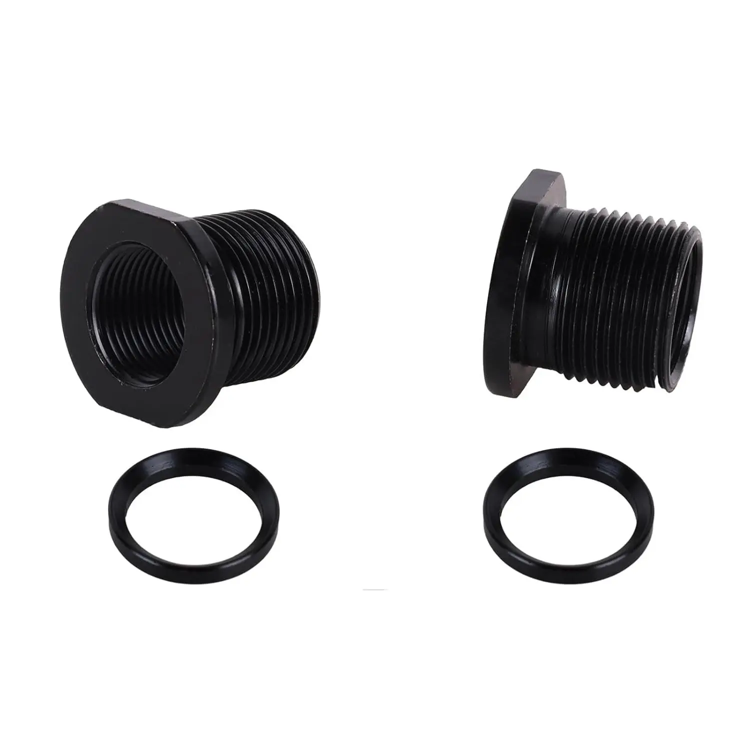 Thread Protector 1/2 x 28 Convert to 5/8x24 with Crush Washer Steel (2pack)