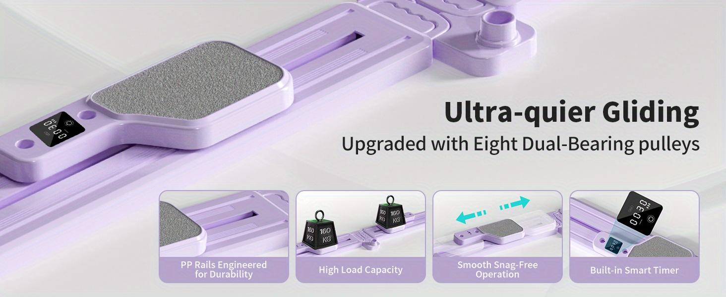Ski Balance Board | Pilates Board | Multi-Functional Fitness Equipment | With Fitness Accessories | For Ankle & Knee Stability & Core Strength Training | Foldable Design For Small Spaces | Ideal For Home Exercise, Yoga & Gym Use