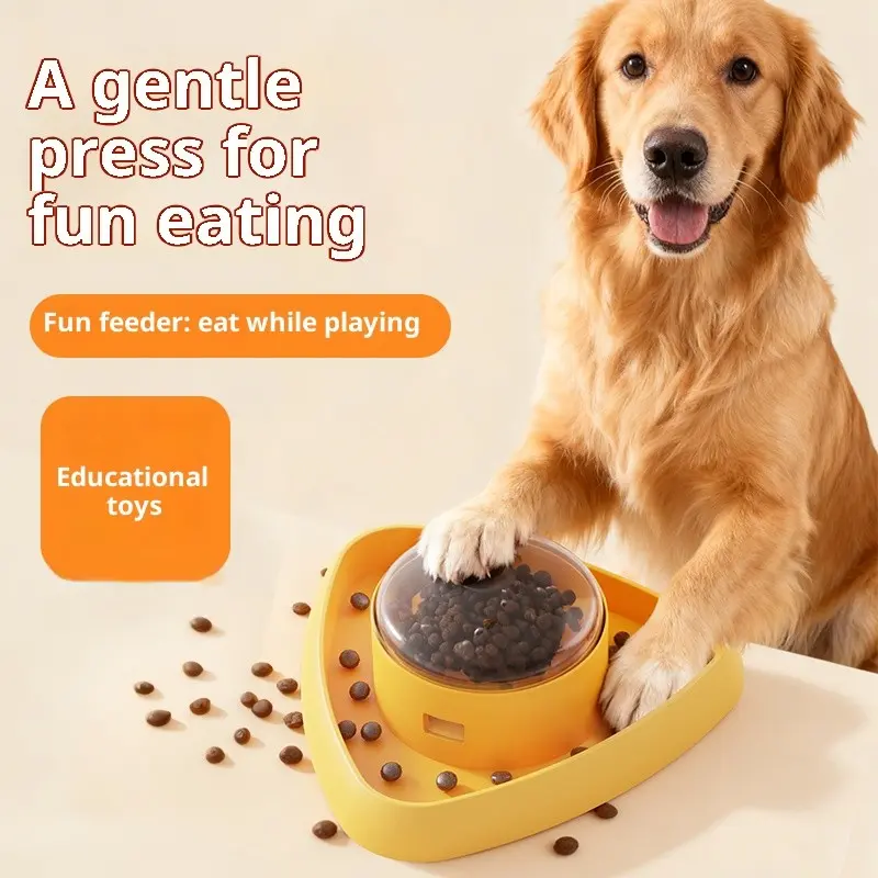 Dog Press Feed Dispenser, Smart Puzzle Slow Feeder Toy, Pet Interactive Training, Energy Burner, Prevents Chewing Furniture