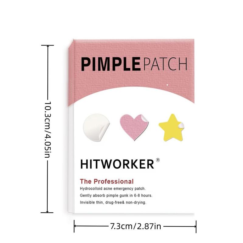Pink White Hydrocolloid Acne Patches, 1 Set Blemishes Pimples Covering Patch Invisible Acne Patches, Pimple Patches, Blemish Relief Care Acne Clearing Products